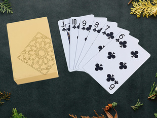 in stock Yellow Window Deck Poker Bridge Outdoor Travel Portable Plastic Waterproof Poker Wholesale