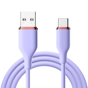 66W liquid silicone data cable for OPPO Huawei mobile phone charging cable type-c Apple 15PD fast charging cable