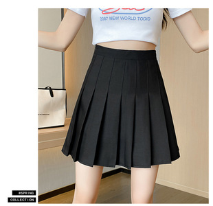 White Skirt New Pleated Skirt High Waist Skirt Junior High School Senior high school Students College Style plus size Skirt