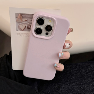Ins сплошной цвет простой iphone16pro max подходит для 15 чехлов для телефонов Apple 14 премиум силикон 13 анти-падение 12
