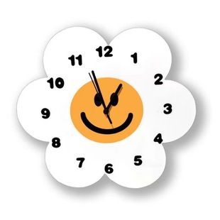 Simple sunflower wall clock sunflower living room clock mute decorative clock clock wall clock