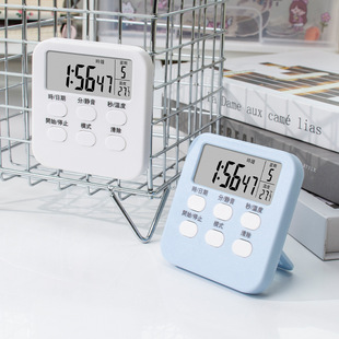 Multi-function clock timer kitchen baking countdown alarm clock time manager with week temperature