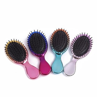 Comb Air Cushion Comb Mini Electroplated Color Children's Comb Massage Comb Hair Comb Artifact Comb for Girls