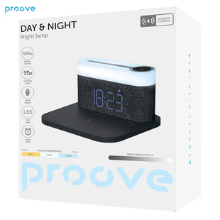 Proove Day & Night three-in-one magnetic 15W fast charging wireless charging touch stepless dimming nightlight