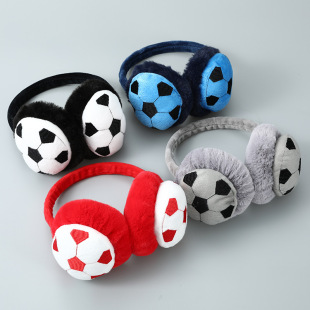 Children's earmuffs boys' earmuffs winter warm earmuffs earmuffs female earmuffs earmuffs in stock wholesale football style