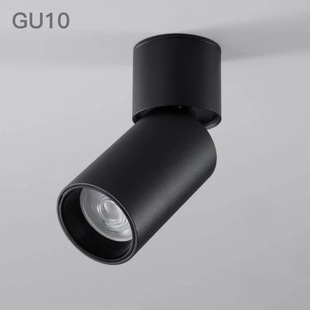 Складной прожектор открытого типа GU10 Сменный источник света с антибликовым покрытием Регулируемый на 360 ° потолочный светильник для бытовой гостиной и спальни
