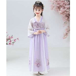 Hanfu Girhs улучшенный старинный костюм новый супер сказочный платье для детей в китайском стиле