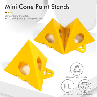 Pyramid Triangle Spray Paint Wood Board Support Frame Foot Pad Plastic Cone Woodworking Oil