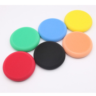 Car waxing sponge UFO sponge round blank holder cleaning waxing sponge cross-border handheld polishing sponge