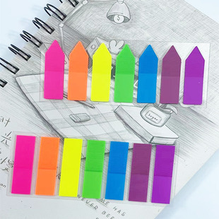 Source manufacturers spot supply flat head Arrow combination notes PET transparent Post-it notes wholesale postage cute