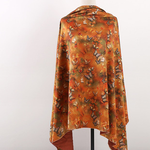 Heavy Landscape Jacquard Fabric Autumn and Winter Coat Cheongsam Jacquard Fabric Antique Butterfly Jacquard Printed Fabric