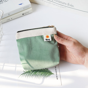 Winter Corduroy Wallet Women's Korean Style Fresh Color Matching Design ins Simple Mini Coin Purse