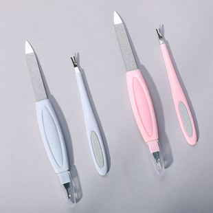 Yi Zhilian nail polish sand bar file nail repair tool grinding bar rubbing strip polishing strip dead skin removing fork suit