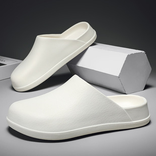Cross-border plus size Fashion Baotou Slippers Men's Summer Outer Wear Heelless Half Slippers Couple's Sports Beach Flat Sandals