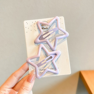 Dopamine Color Bangs Hairpin Side Clip Side Broken Hairpin Children's Baby's Headwear Duckbill Clip Women's Hairpin