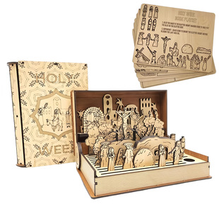 Трансграничный новый Family Easter Holy Week Gift пасхальная история украшения книжный набор