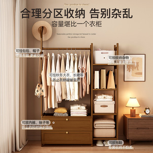 Multifunctional bedroom hanger floor-standing household storage simple coat rack rental clothes display rack dormitory hanger