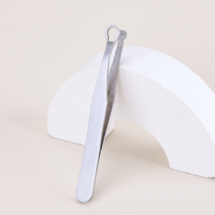 Factory in stock Stainless Steel Nose Hair Clip Round Head Ring Nose Hair Cutter Press Type Nose Hair Tweezers Nose Hair Cutter