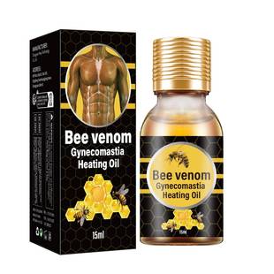 Cross-border Hot Sale Bee Venom Burning/Fat Oil 15ML Body Shaping Massage Essential Oil Slimming Body Shaping Thigh Obesity and Fat Explosion