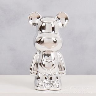 Cross-border supply of violent bear ornaments piggy bank electroplating European-style light luxury TV cabinet living room porch creative jewelry gift