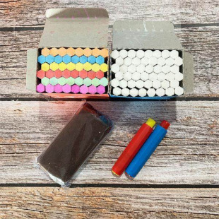 Chalk Wholesale Micro Dust Colorful Kidsren Free Shipping Anbao Teaching Blackboard White Red Set 100 Pieces Manufacturer