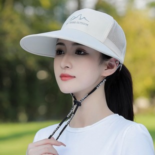 New Summer Sun Hat Women's Cap Outdoor Riding Cap Men's Casual Breathable Sun Protection Fishing Extra Large Baseball Cap