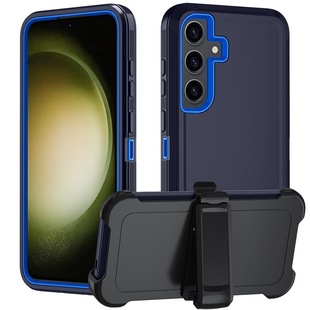 Suitable for Samsung Mobile Phone Case S25+ Three-In-One Protective Case S25Pro Anti-Slip, Dust-Proof, Shock-Proof and Drop-Proof Protective Case