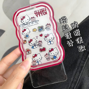Милый Hello Kitty Карта кампуса Xiaozhong Набор карт метро Набор рабочих сертификатов Ремешок Нагрудная карта Студент Yangchengtong