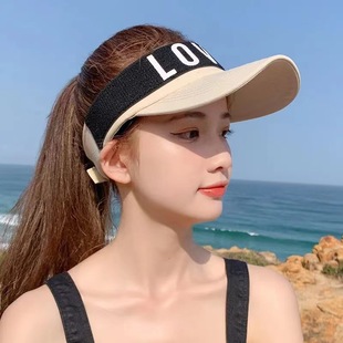 Заводская поставка летнего солнцезащитного крема без верхней буквы LOVED Korean ins Универсальная пустая верхняя крышка с утиным языком Солнцезащитная Кепка