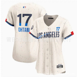 Детская одежда Dodgers Бейсбол костюм № 17 Отани Шопей OHTANI Мужская и женская одежда