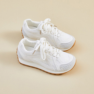 Ins Trendy Korean Style New Arrival Forrest Gump Shoes Women's 2025 Summer Student Sports Breathable Casual Shoes with Thick Sole Height DF-62