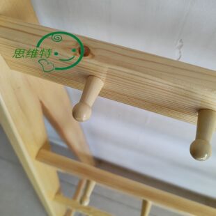 Kindergarten solid wood A- shaped removable towel rack children deer towel Cup organizing storage rack solid wood furniture