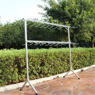 Thickened Stall Shelf Night Market Folding Shelf Hanger Hanger Clothing Display Clothes Rack Single Rod Other Metal