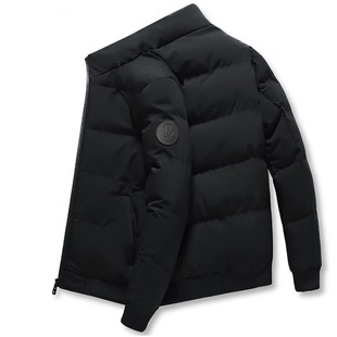 Cross-border winter men's cotton-padded jacket casual warm stand collar cotton-padded jacket trendy fashion casual cotton-padded jacket Korean style cotton-padded jacket in stock
