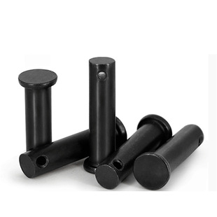 8.8 grade iron hair black flat head with hole pin shaft positioning pin cylindrical pin carbon steel pin 4M5M6M8M10M25
