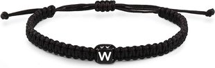 Cross-border Europe and the United States new hand rope acrylic leather rope handmade beaded English 26 letters woven bracelet bracelet wholesale