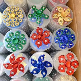 Large fingertip gyro finger gyro hand-rotating steel ball high-speed spiral decompression toy 2 yuan department store wholesale