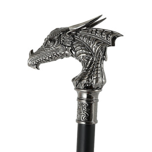 Pterosaurus gentleman stick luxury cane metal crutch bar ball Halloween shooting props elderly non-slip cane