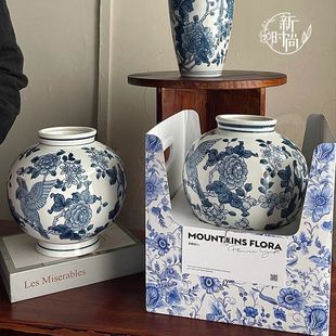 Новая китайская керамическая ваза сине-белая фарфоровая серия Валентина 520 подарочная горшечная коробка
