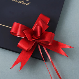 Cross-border Large 50 Shiny Colored Onions Glitter Flower Decoration Christmas Gift Packaging Frosted Material Bow Flower
