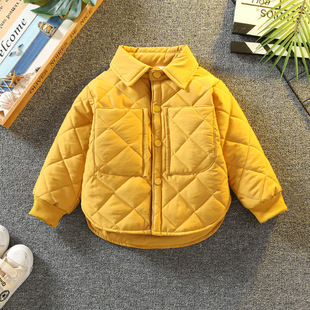 Boys Cotton-padded Coat Cotton-padded Jacket 2024 Autumn and Winter Children's Clothing Children's Cotton-padded Coat Baby's Spring Clothes Boy's Shirt Lightweight