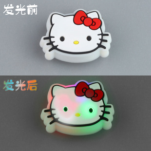 2024 cross-border e-commerce hole shoes shoes flower LED luminous flash fun DIY shoe buckle shoe accessories decorative buckle