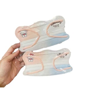 Little Red Book new V-shaped strawberry bear mask printed cartoon butterfly-shaped eye protection corner mask high-looking female disposable