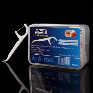 Cleanpik Care Floss Stick 50 шт в штучной упаковке Тонкая нить Бытовая одноразовая зубочистка пластиковая нить