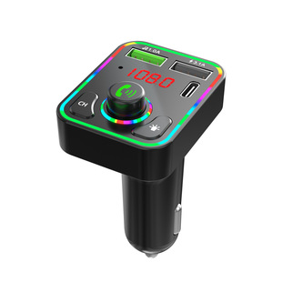 F3 автомобильный MP3-плеер автомобильный Bluetooth FM-передатчик красочный атмосферный свет прикуриватель F3 автомобильное зарядное устройство PD Быстрая зарядка