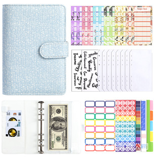 Creative Money Saving Challenge Binder Removable Budget Savings Cash Savings Book Cloth Waffles Hand Book