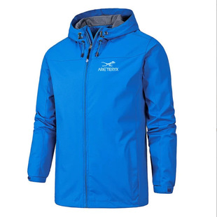 2024 Spring New Jacket Outdoor Men's and Women's Large Size Hooded Jacket Windproof and Waterproof Mountaineering Clothing Foreign Trade Spot
