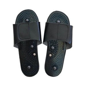 Manufacturers supply digital Meridian physiotherapy instrument massage instrument silicone electrode plate one-on-two-on-four buckle slippers