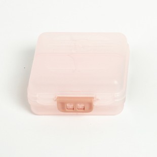 Double-Layer 6-compartment medicine box sub-packaging mini medicine box double-layer folding medicine box easy to carry six-compartment plastic box