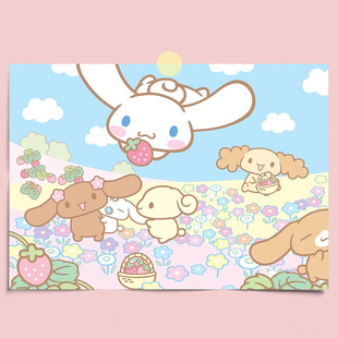 Sanrio горизонтальная доска плакат 21 coolomi hallo Kitty ретро милый журнал постер для общежития